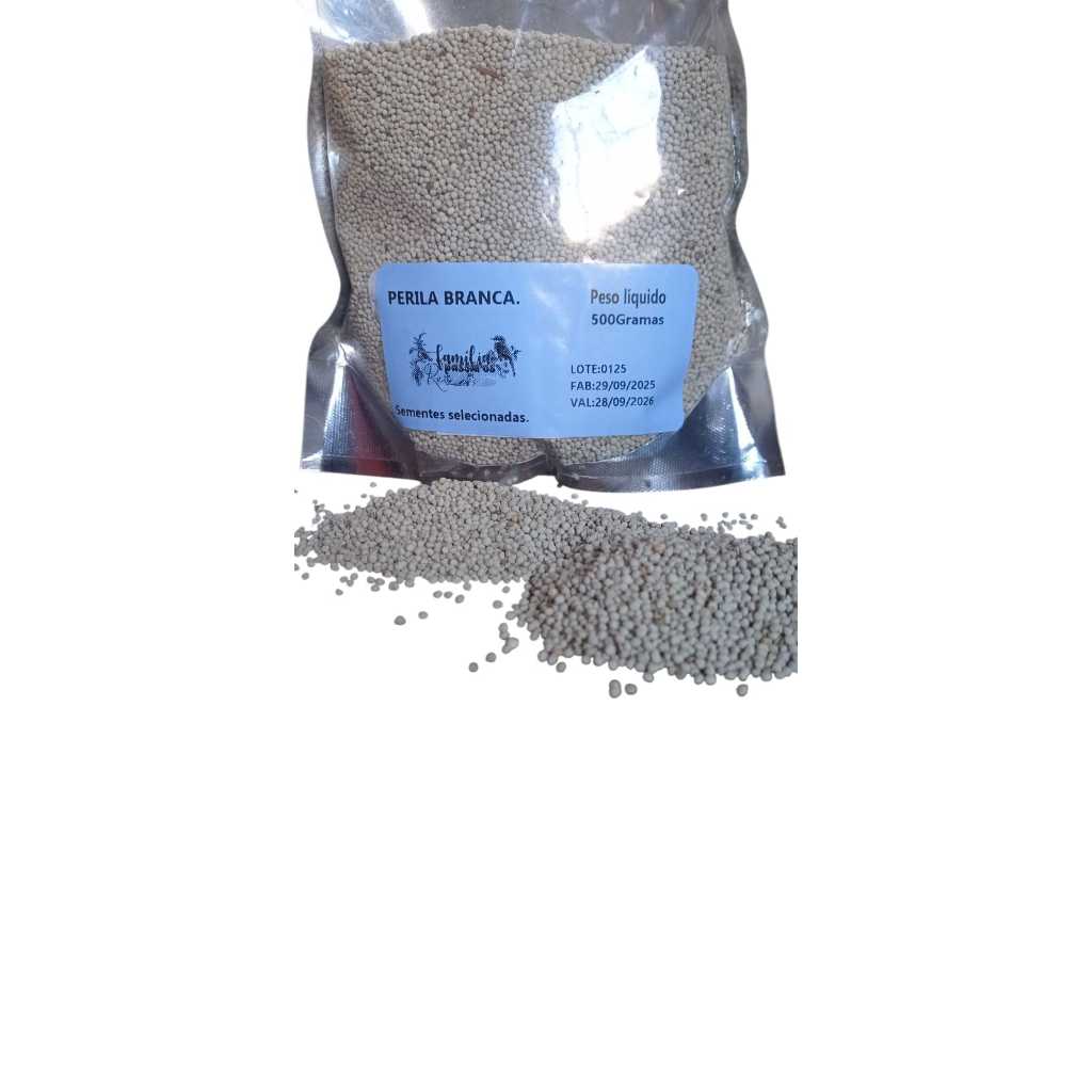 PERILA BRANCA 500 GRAMAS p/ Coleirinhas, Cúrios, Azulão, Bicudos, Pintassilgos em Oferta na Shopee