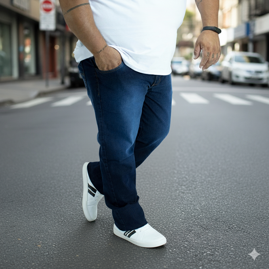 Calça Jeans masculina Plus SIze 50,52,54,56 em Oferta na Shopee