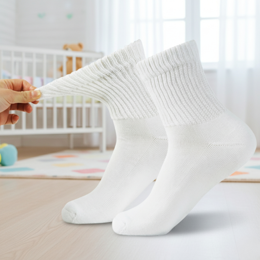 Kit 6 Pares Meia Infantil Branca Escolar Menino ou Menina Unissex Cano Médio Algodão em Oferta na Shopee