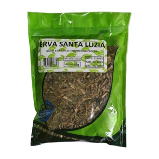 CHÁ ERVA SANTA LUZIA TALOS E FOLHAS 50G NATURAL - PRODUTO PREMIUM EXCLUSIVO E ÚNICO NO BRASIL DE ALTA QUALIDADE em Oferta na Shopee
