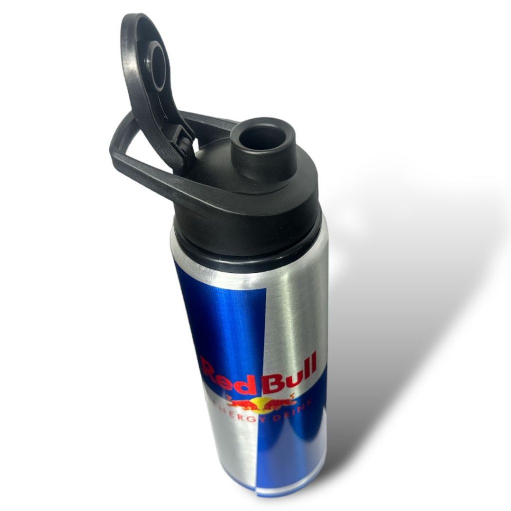 Garrafa Squeeze Alumínio 750ml RedBull garrafa academia corrida água garrafinha — imagem 2 de 2