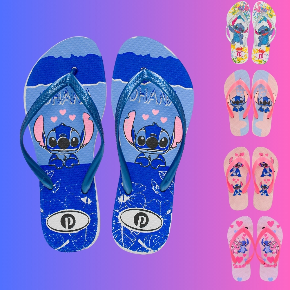 Chinelo Feminino e Infantil Menina Confortável Stitch em Oferta na Shopee