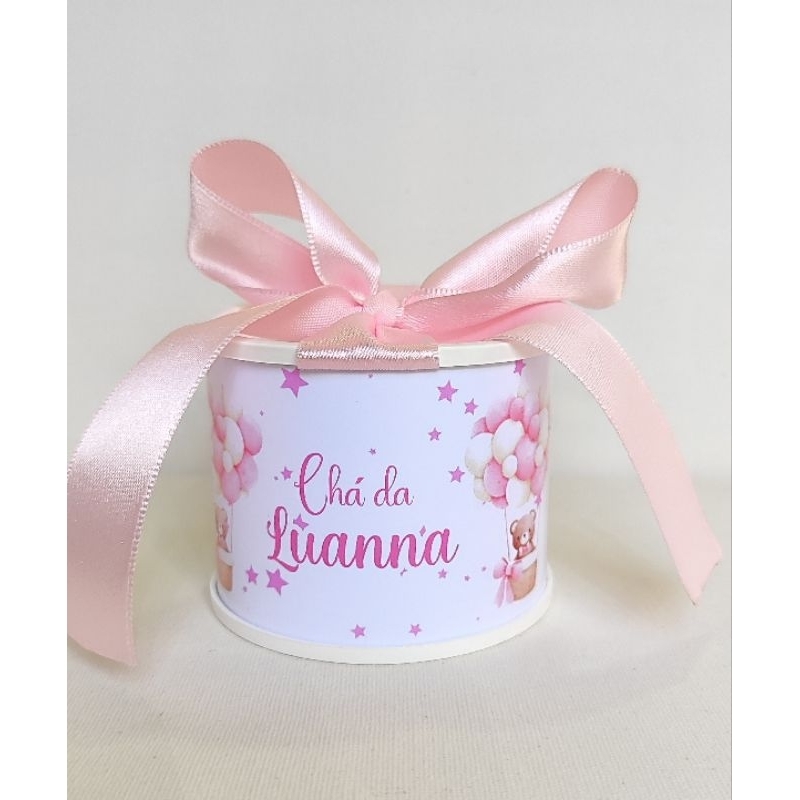 KitTubolatas Personalizadas URSINHO BALOEIRO ROSA Lembrancinha Maternidade / Aniversário/Festa Infantil-DIVERSOS TEMAS