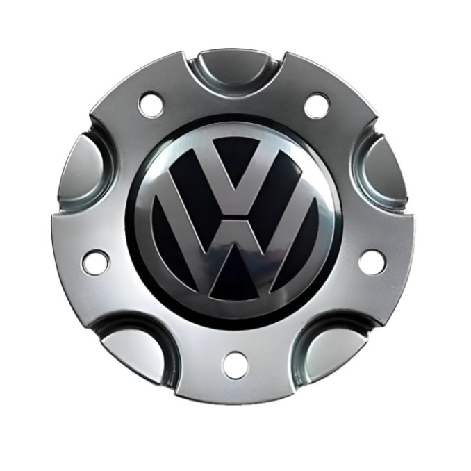 Calota Miolo Centro tampa de Roda Volkswagen Fox 4 Furos rodas Big Brw270 Prata