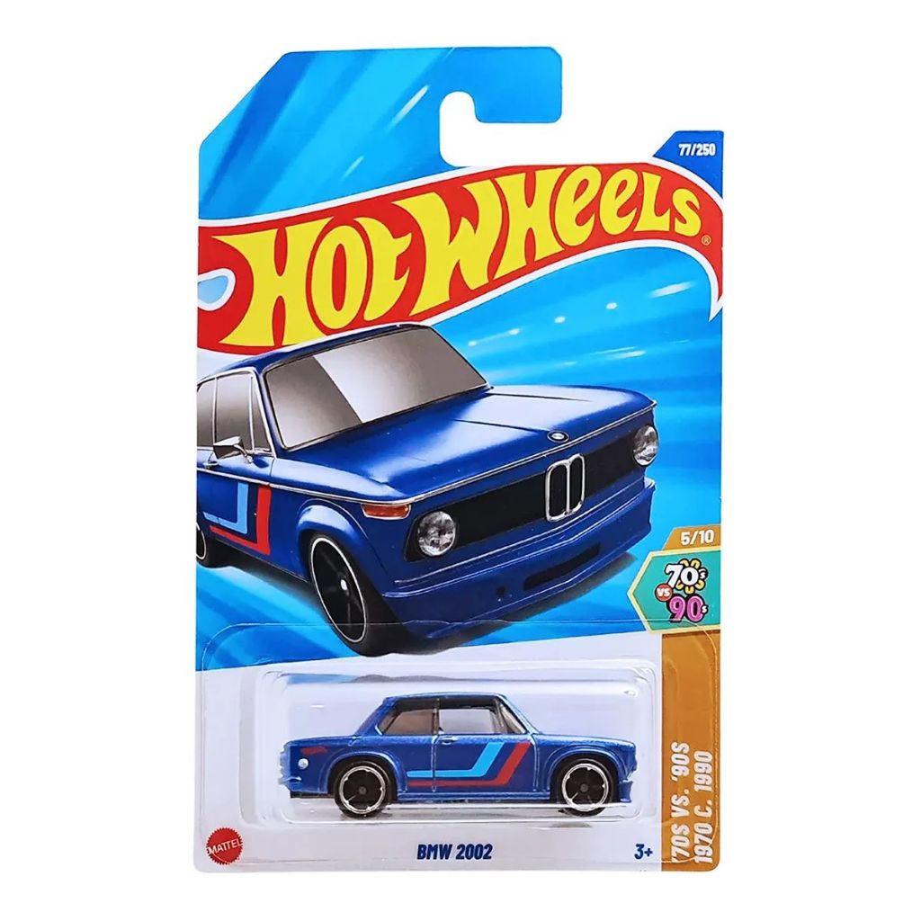 HOT WHEELS BMW 2002, 95 MAZDA RX-7 DRIFT, PORSCHE 911 CARRERA CLIP, FERRARI 365 GTB4 COMPETIZIONE, 2018 HONDA CIVIC TYPE
