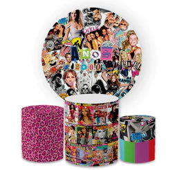 Kit Capas Festiva Para Painel Cilindros Decoração Lançamento Anos 2000 Capricho Bibi Paineis