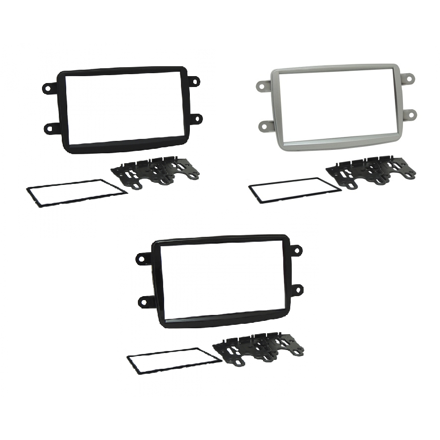 Moldura Fiamon 2 DIN 7 Polegadas Renault Kwid Duster Sandero Logan Substitui Rádio Original Renault (Media Nav)