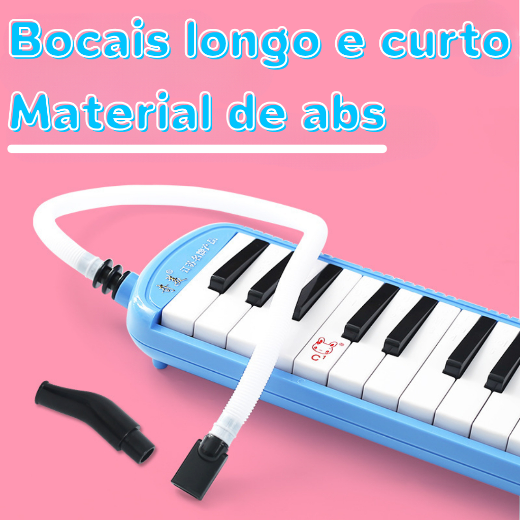 Escaleta Profissional Bertô 32 Teclas: Piano de Sopro com Capa. Ideal para Iniciantes MM-KFQ