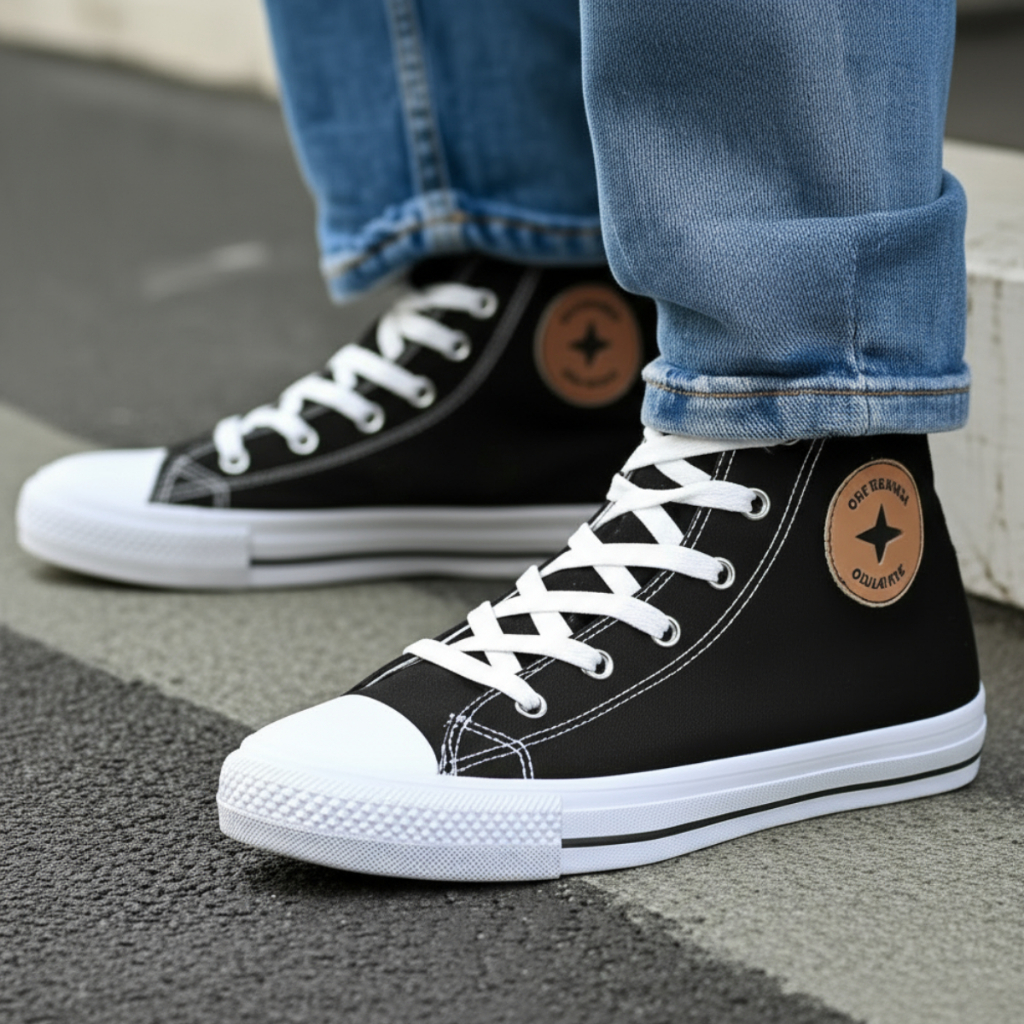 Tênis Botinha Feminino Masculino Star Tradicional Oferta Cano Alto Retrô Clássico