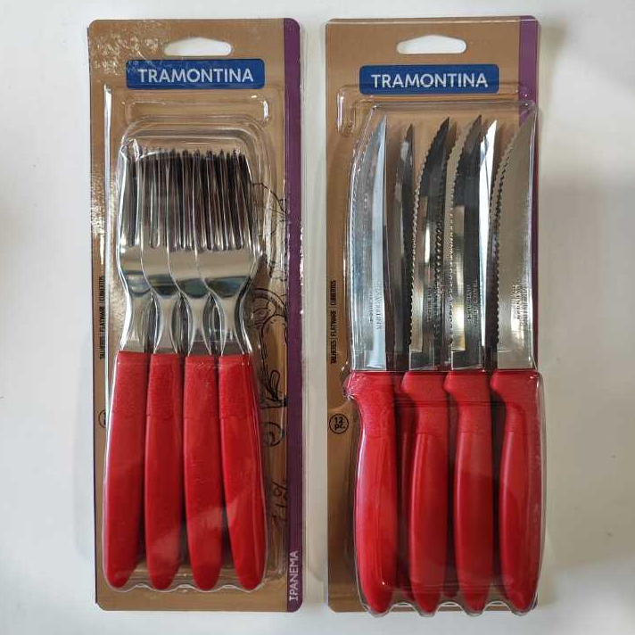 Kit Garfo e Faca Tramontina Ipanema 24 Unidades em Oferta na Shopee