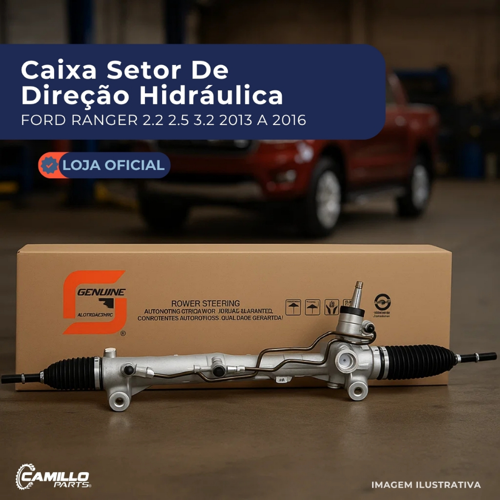 Caixa Direção Hidráulica Ford Ranger 2.2 2.5 3.2 2013 A 2016 Genuine Automotive
