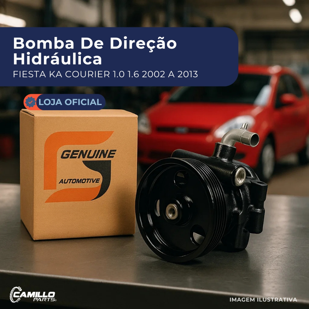 Bomba Hidráulica Direção Ford Ka Fiesta Courier 1.0 1.6 Zetec Rocam