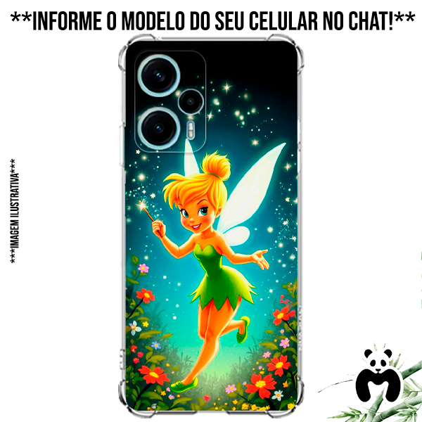 Capa Case Personalizada Celular Peter Pan Sininho Tinker Bell Tilim-Tim Fada