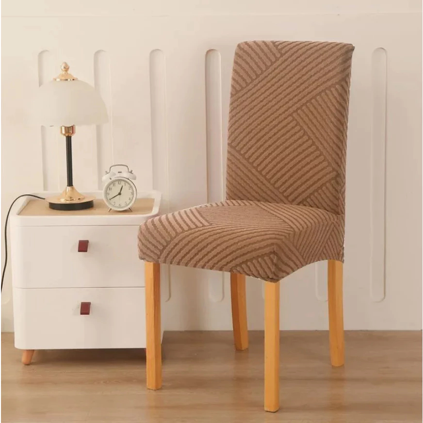 Capa De Cadeira Kit 4 e 6 Lugares Com Elástico Estampas Variadas Luxo Listrado