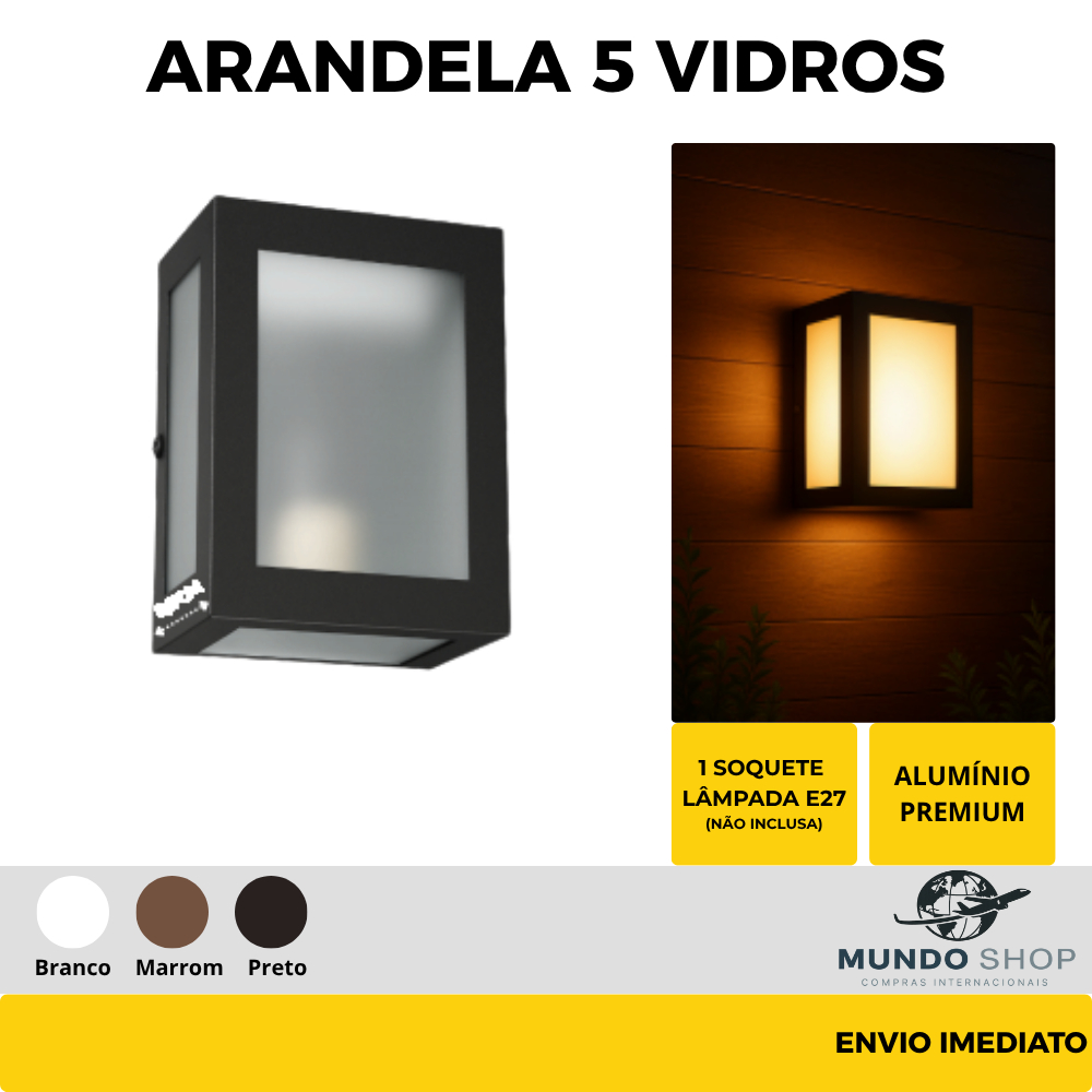 Arandela Fachada Moderna: Onde Comprar | BuscaProdutos