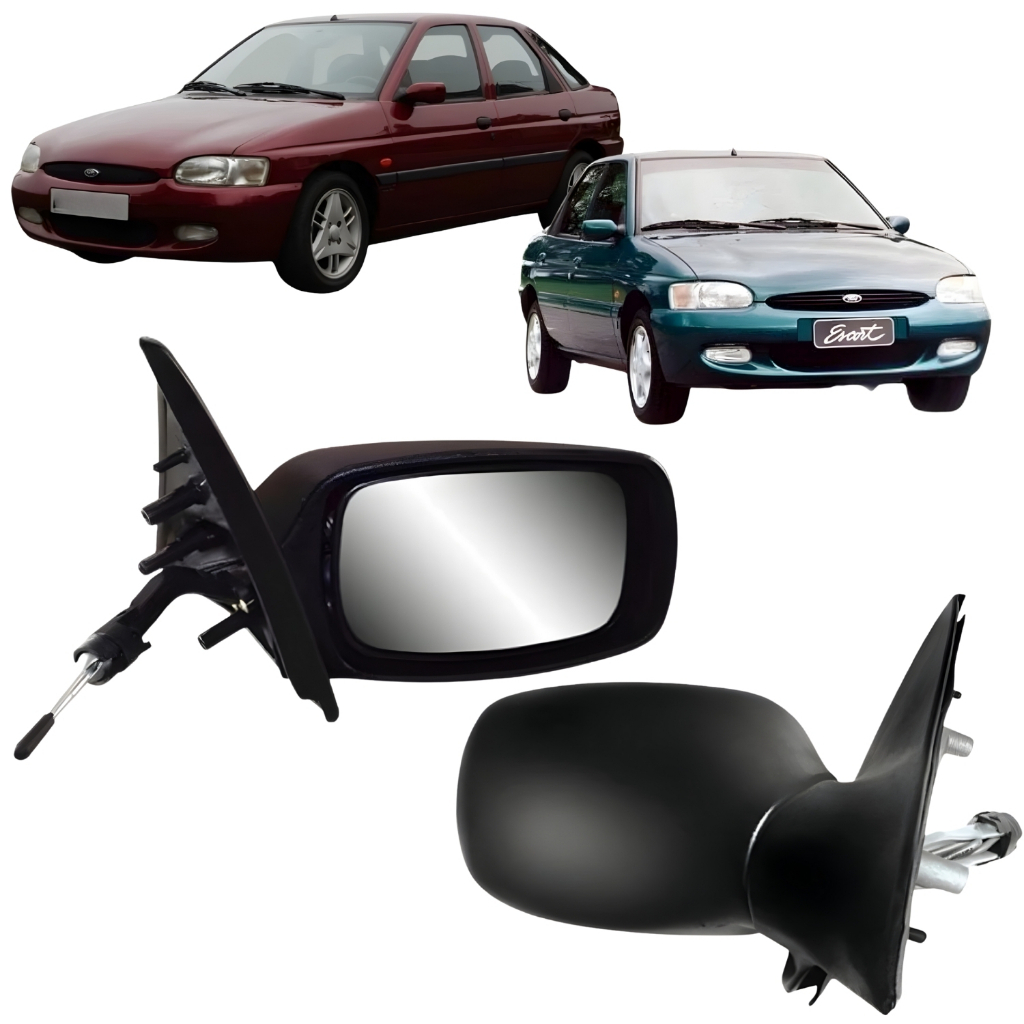 Espelho Retrovisor Ford Escort Zetec Sw 2 e 4 Portas 1997 98 99 00 01 02 03 2004 Com Controle