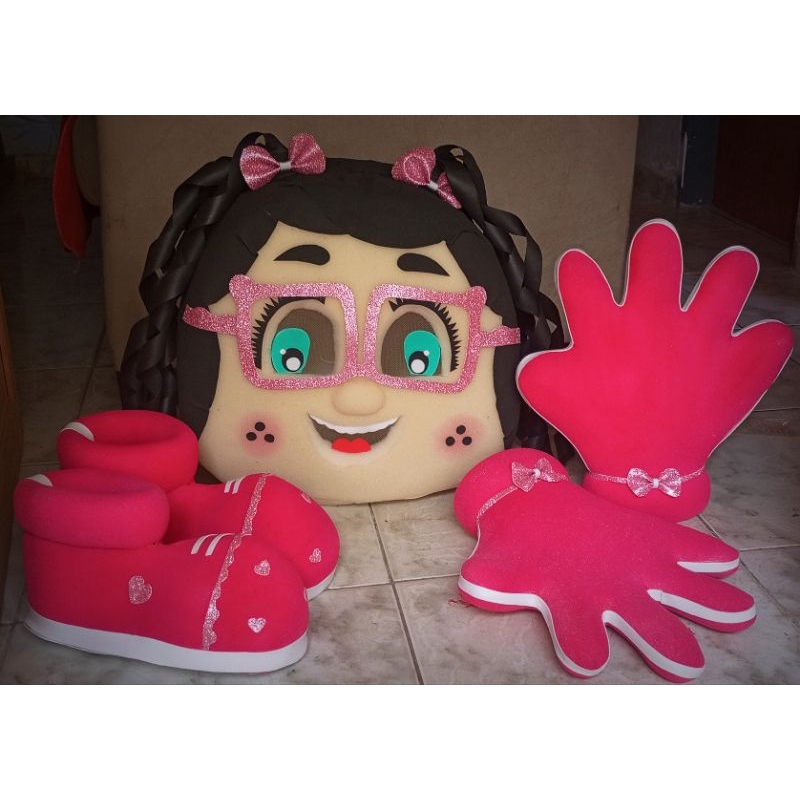 sapato luvas e cabeção femeino
