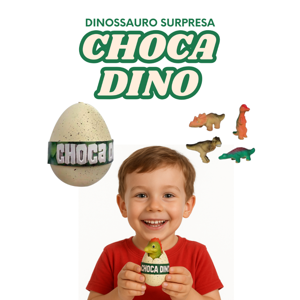 Dino Ovo Choca Dino Surpresa Cresce na agua - POLIBRINQ
