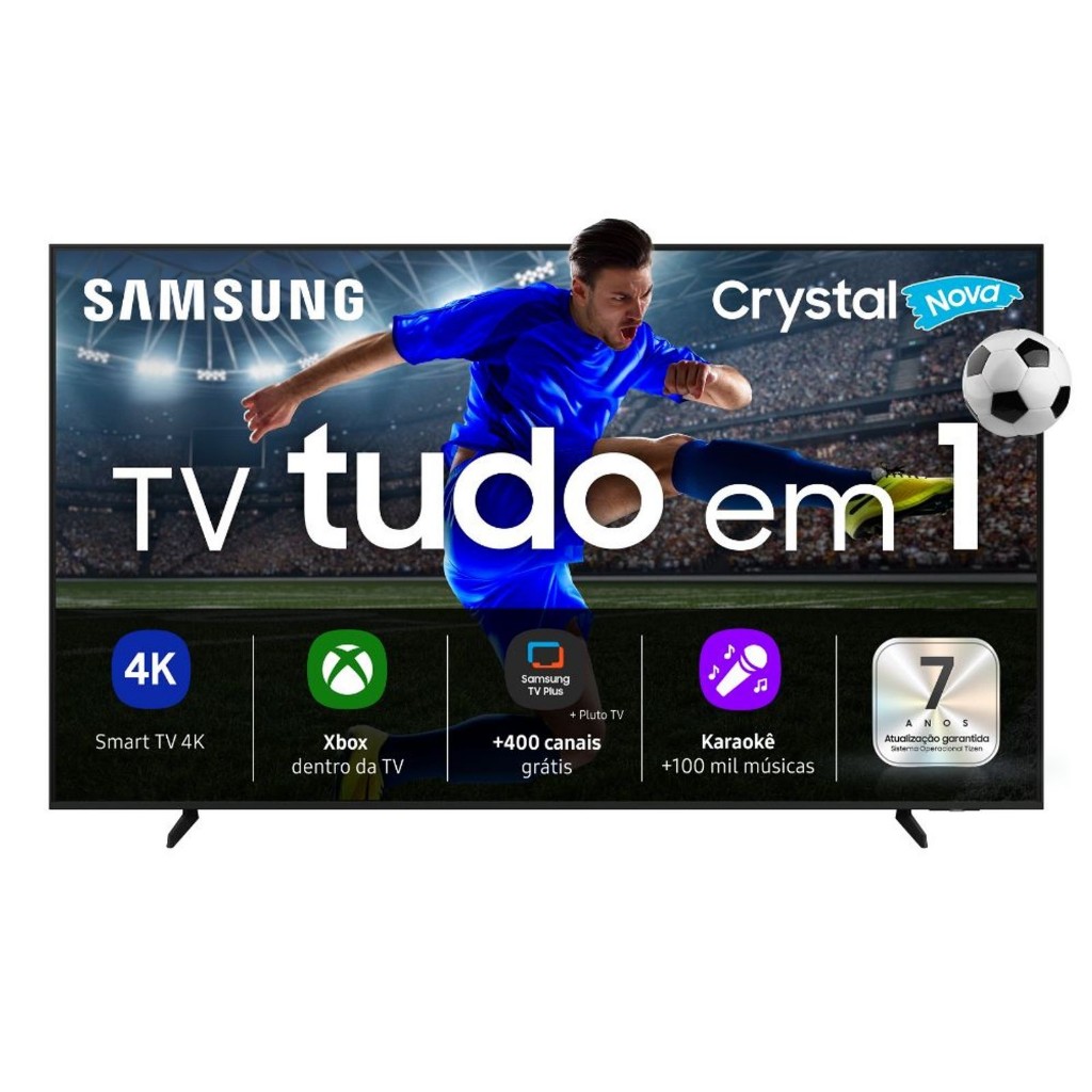 Smart TV 55" Samsung Crystal UHD 4K Xbox Cloud Gaming Alexa Integrada U8600F 2025 em Oferta na Shopee