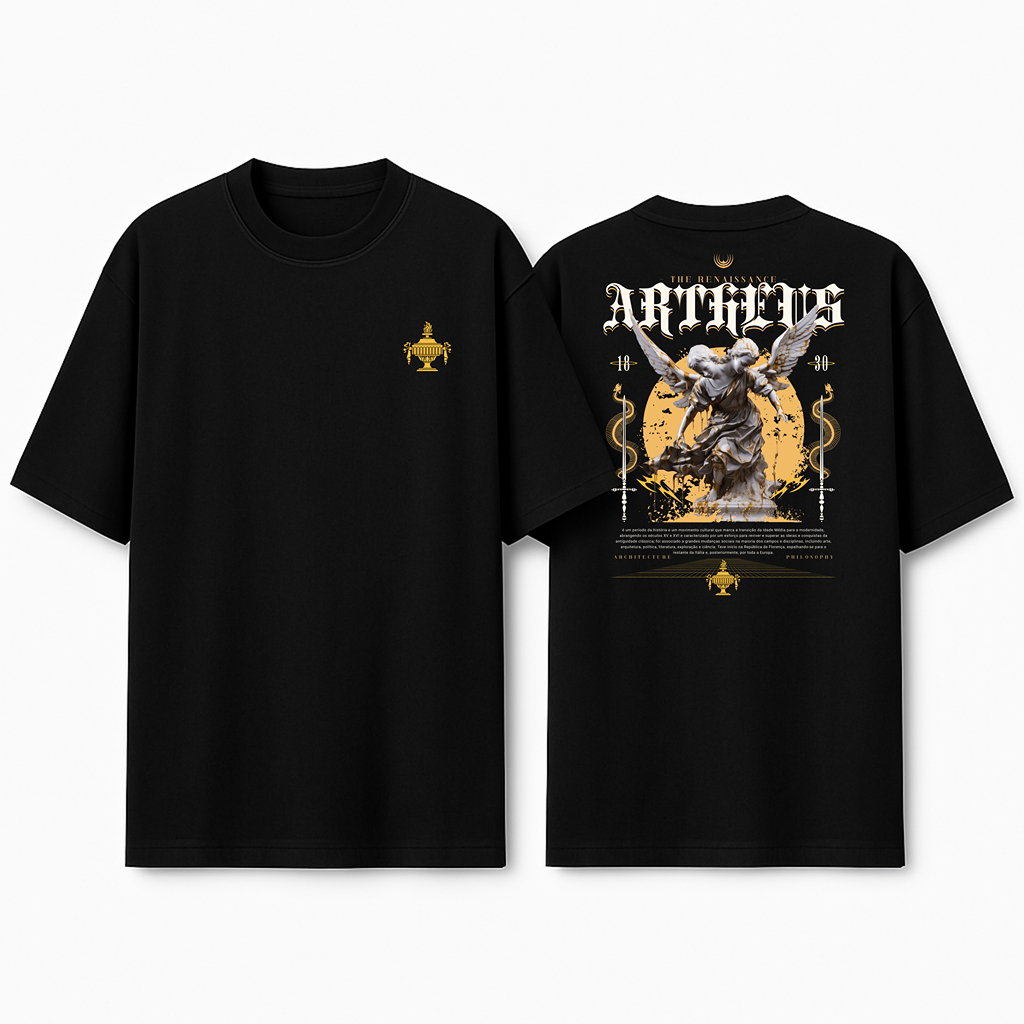 Camiseta Oversized Assalt Streetwear Estampada Moda Urbana Estilo Rua Camisa Larga Manga Curta Jovem