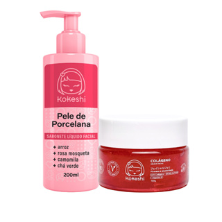 Kit Geleia de Colágeno e sabonete pele de porcelana Kokeshi em Oferta na Shopee