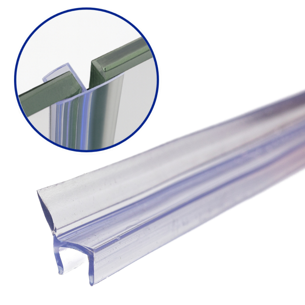 Perfil Protetor Vedação Lateral Vidro Porta Sacada Box - PERFIL H Cadeirinha em Oferta na Shopee