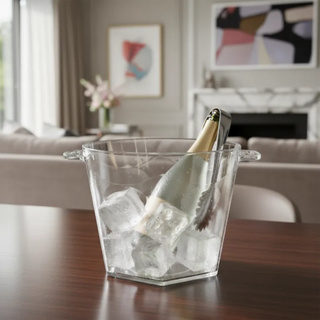 Balde Gelo Acrílico Bebida 4,250ml Transparente em Oferta na Shopee