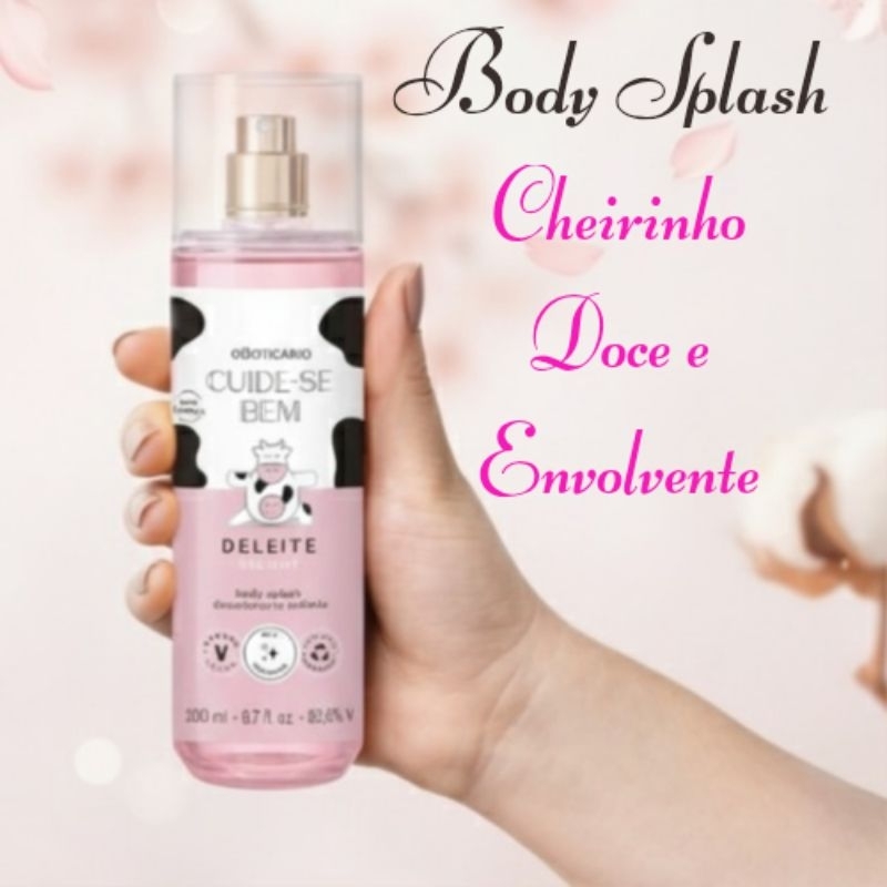 Body Splash Deleite Cuide Se Bem O Boticário 200 ml em Oferta na Shopee