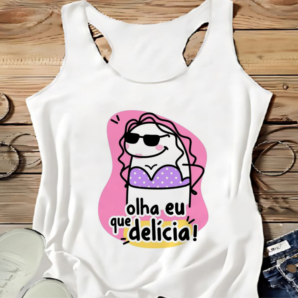 REGATA FEMININA,FLORK,OLHA QUE DELICIA,ACADEMIA,GIRL POWER,MODA FITNES,PLUS SIZE