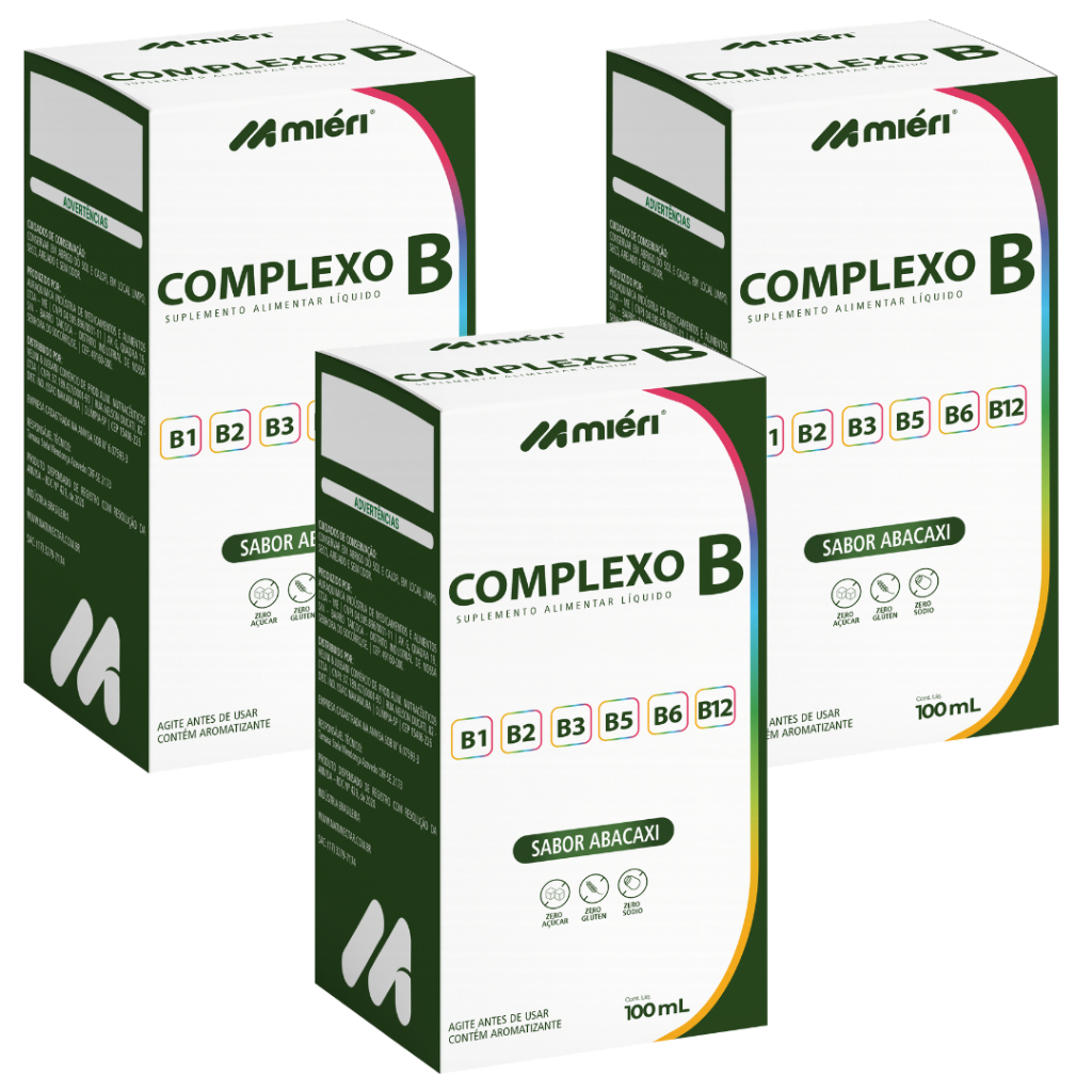 KIT Complexo B - Complexo de Vitaminas B Líquido 100ml - Vitamina …