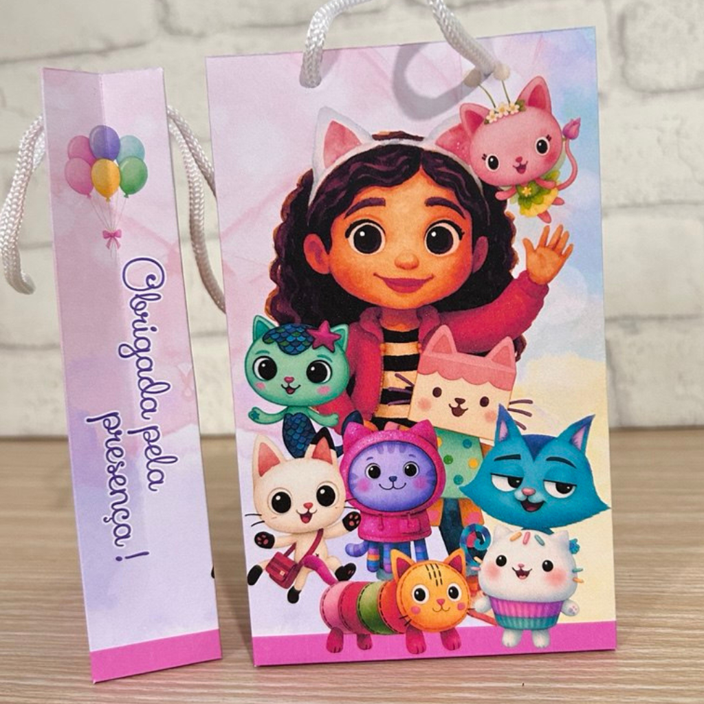Sacolinha A Casa Mágica da Gabi-Tam P (16x10x3,5)-Festas-Aniversário-Lembrancinhas-Personalizados