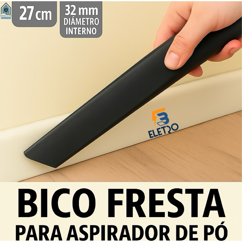 Bocal para Frestas e Cantos Aspirador de Pó Black e Decker AP1000 AP2000 AP3000 AP4000 ( LONGO de 27cm )