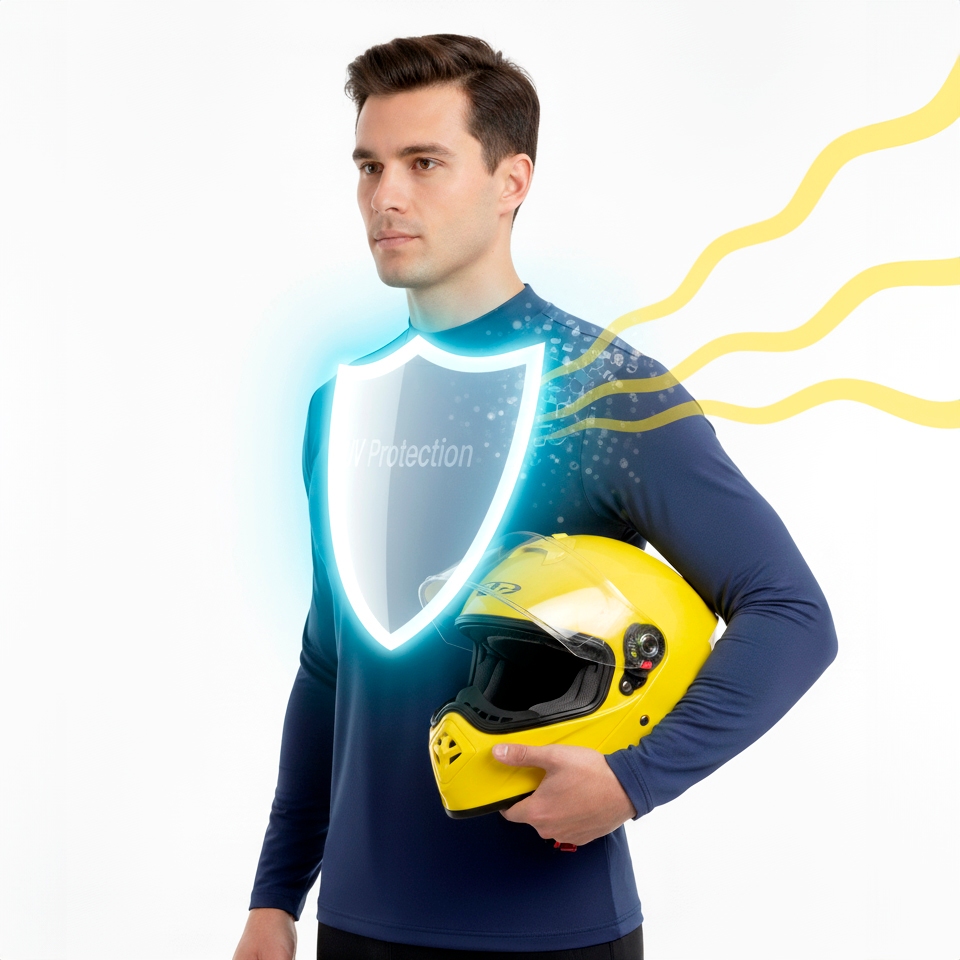 Camiseta Segunda Pele UV 50+ Masculina/Feminina Manga Longa Térmica com Proteção Solar