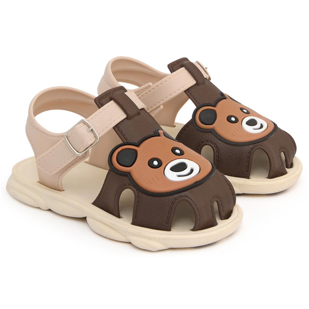 Sandália Infantil Menino Bebê Urso Ajustável Baby Love em Oferta na Shopee