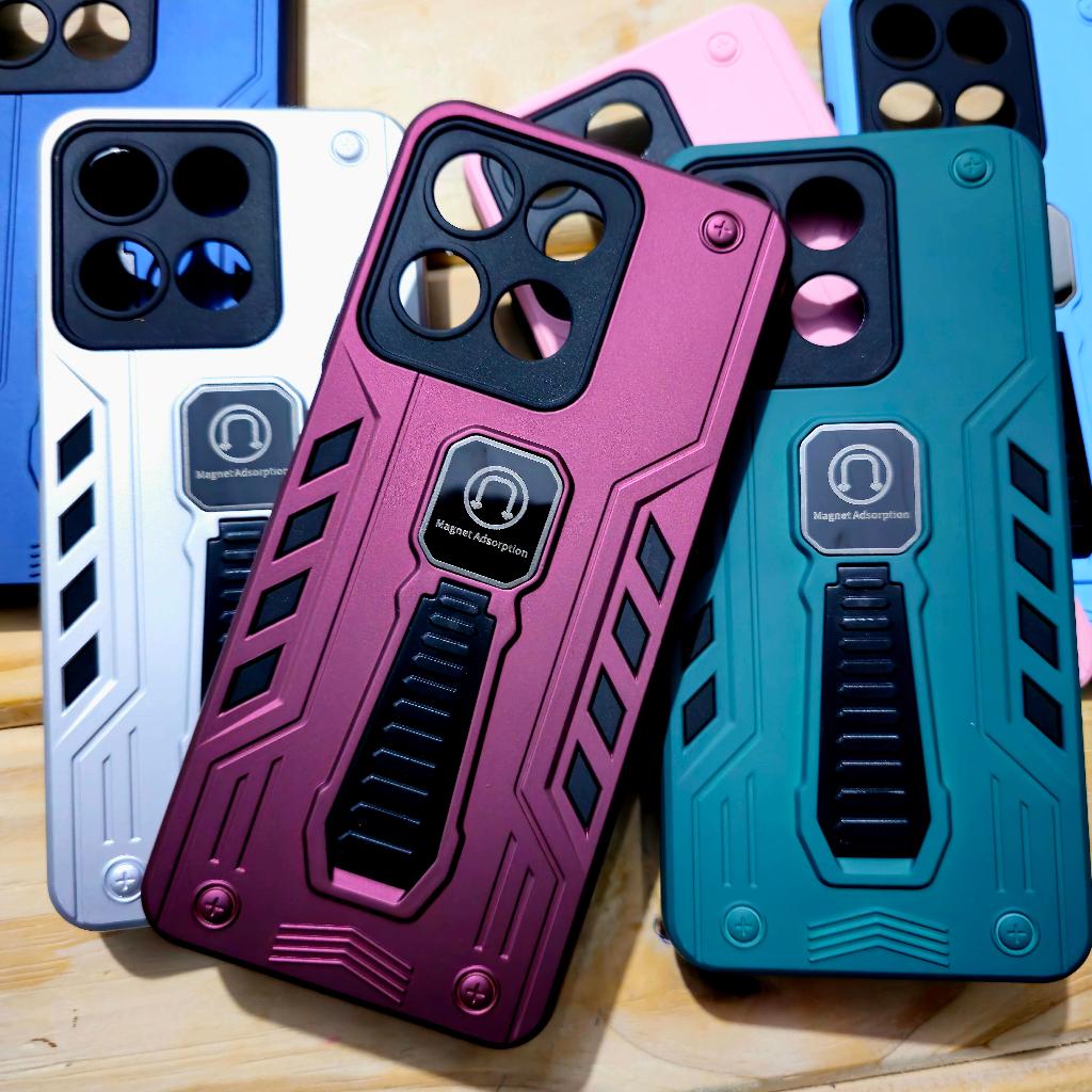 Capa capinha anti impacto silicone com Suporte para Motorola Moto G56 / Moto G86 / Edge 60 Pro - Magnético em Oferta na Shopee