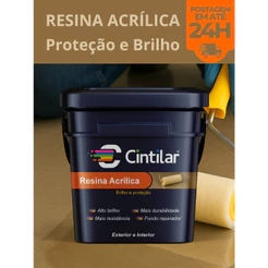 Resina Acrílica Cintilar Impermeável Lavável Brilho e Proteção