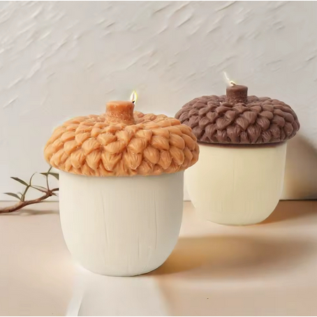 Molde de Silicone Pinha Grande 3D | Forma Artesanal para Velas e Sabonetes Decorativos