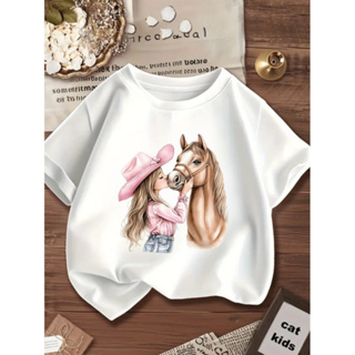 Camisa Camiseta Blusinha Infantil Juvenil Cavalo Cavalgada Menina Chapéu 100% Algodão Agro em Oferta na Shopee
