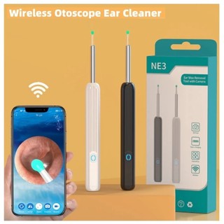 Otoscópio visual inteligente sem fio removedor de cera de ouvido com câmera e luz LED Android e iOS