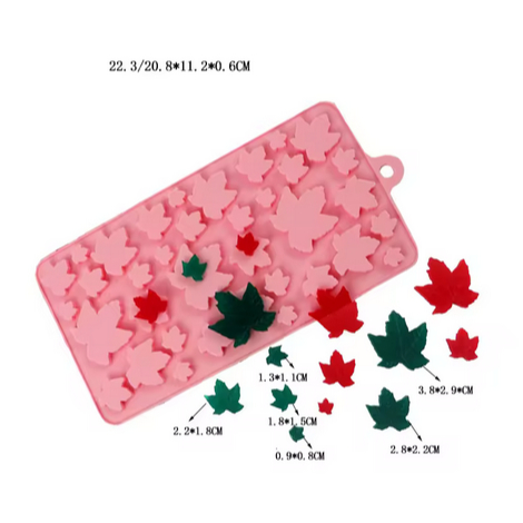 Molde de Silicone Folhas 3D | Forma Artesanal para Velas, Sabonetes e Decorações Outonais