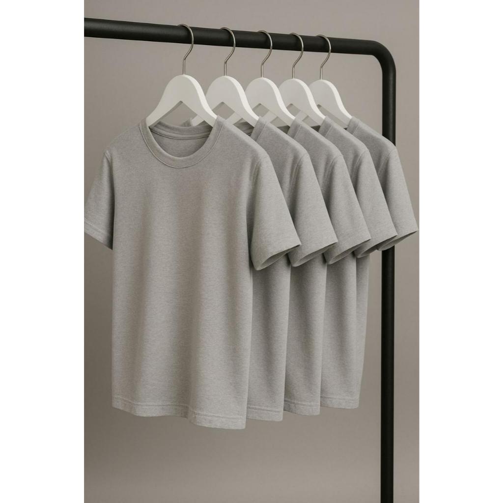 Kit 5 Camiseta 100% Algodão Masculina Camisa Básica Manga Curta Preço de Fabrica