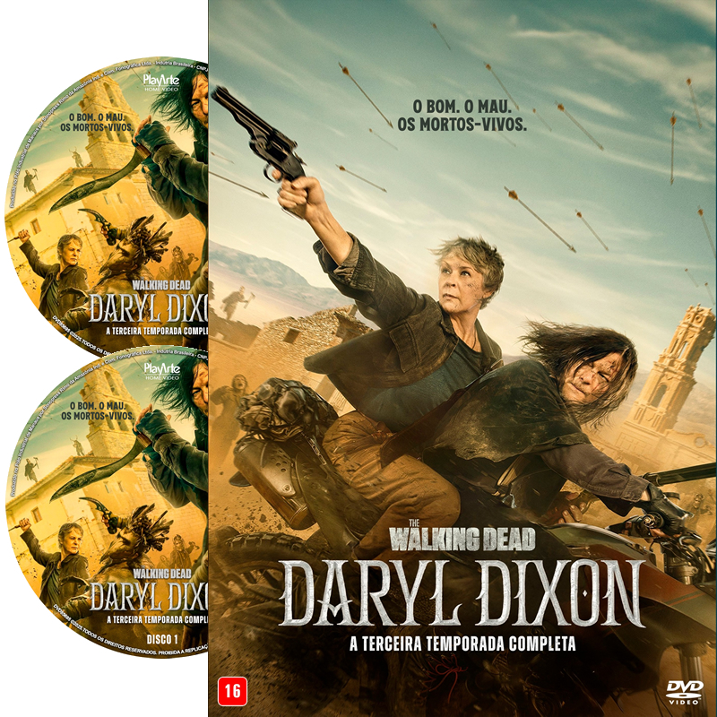 DVD Série The Walking Dead Daryl Dixon Terceira Temporada Seriados Box