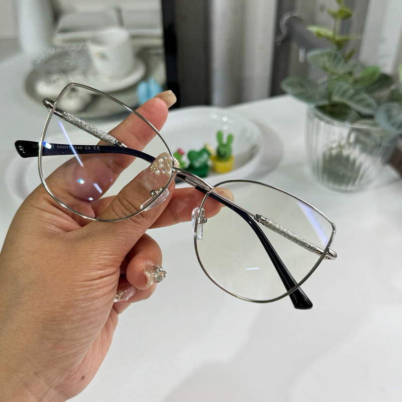 Armação De Óculos Feminino metal Gatinha Modelo MODA 95761 em Oferta na Shopee