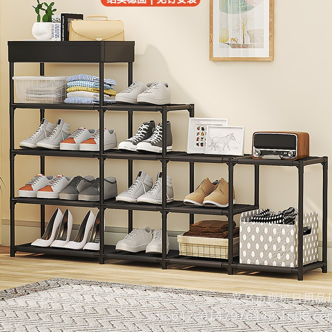 Estante Multiuso 4 Andares Organizadora Prateleira Plástica Modular Sapateira Banheiro Cozinha