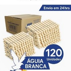 Prendedores Pregadores Roupa Madeira Artesanato Embalagem c/ 120 unidades em Oferta na Shopee