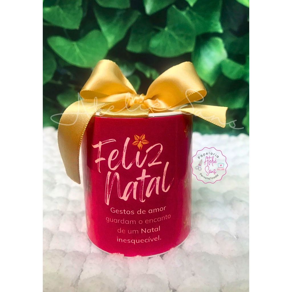 Kit MINI TUBOLATAS Personalizada 7x6  NATAL Lembrancinha festa aniversário chá bebe maternidade batizado