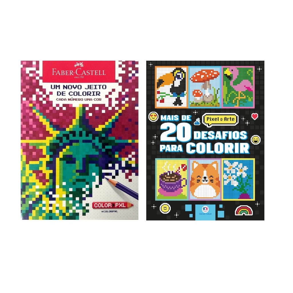 Livro Faber Castell Um Novo Jeito de Colorir - Cada Numero Uma Cor - Arteterapia Antiestresse em Oferta na Shopee