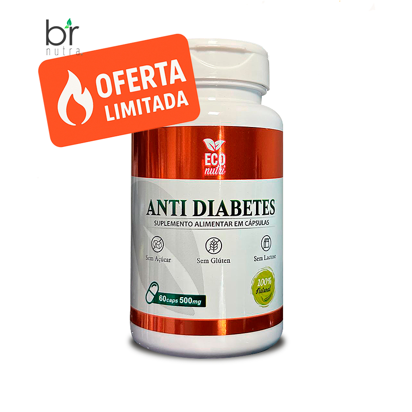 Anti Diabetes – O seu aliado no controle da Glicose | 60 cápsulas 500mg