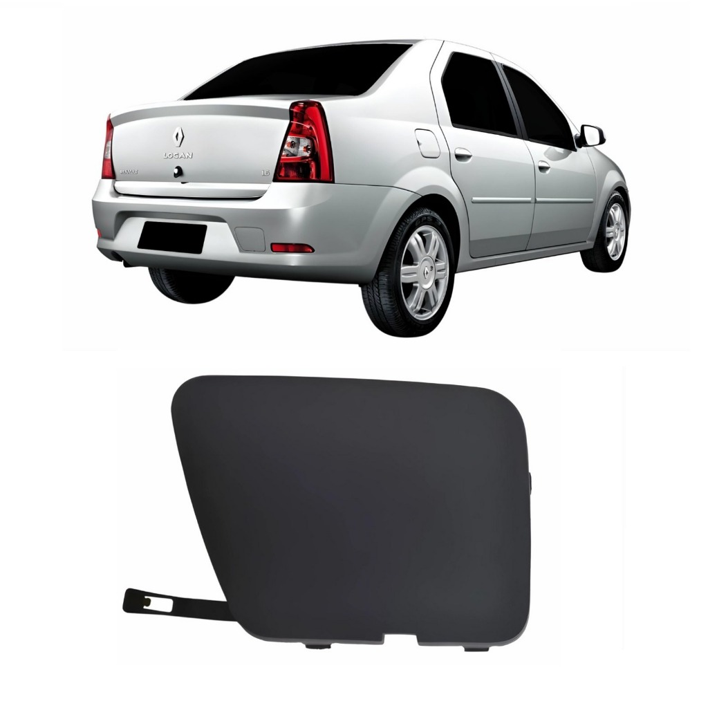 Tampa reboque engate parachoque Traseiro Renault Logan 2011 2012 2013 2014 capa acabamento