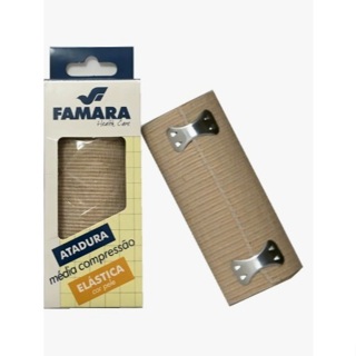 Atadura Elástica Média Compressão 10cm X 1,30m Faixa Famara em Oferta na Shopee